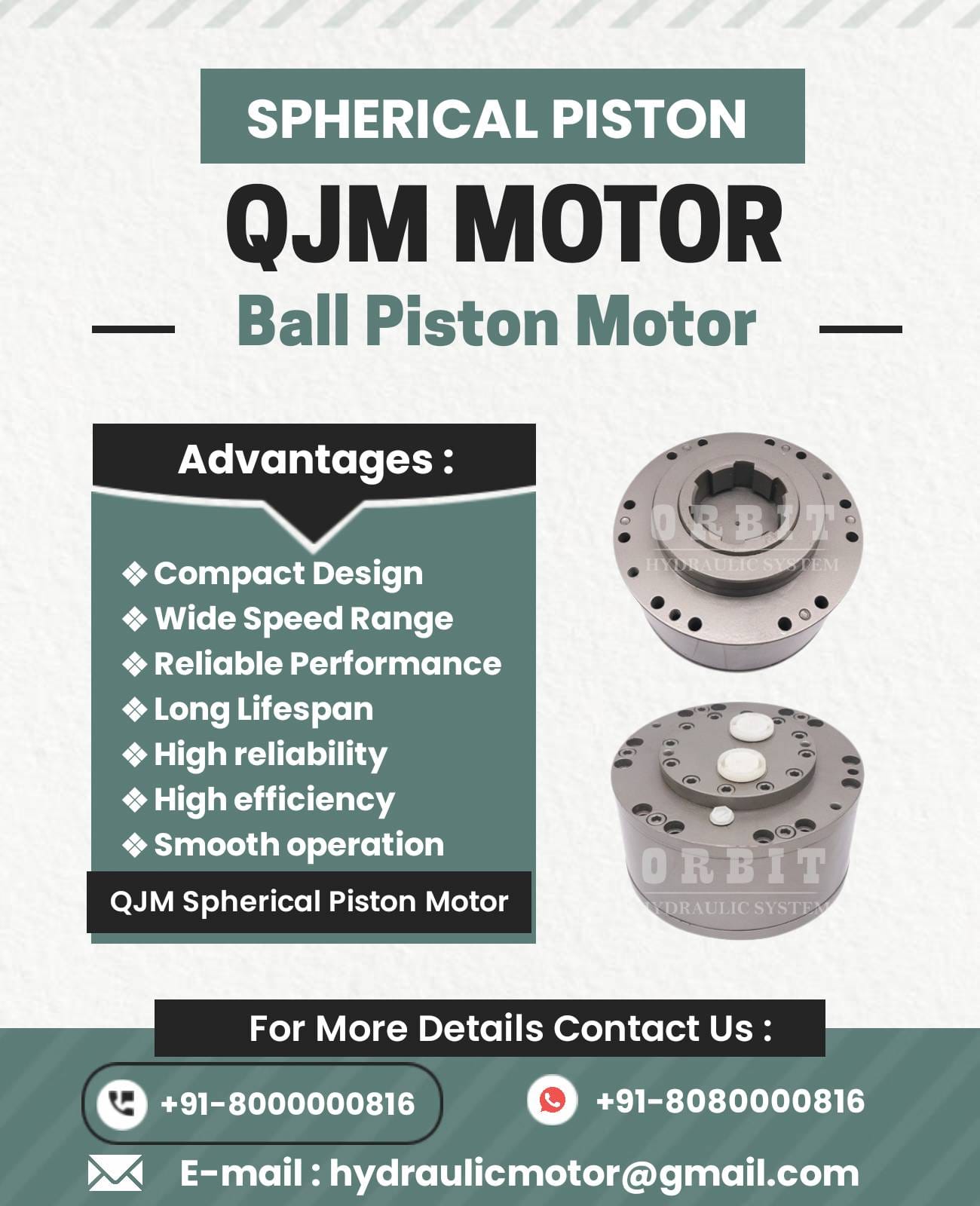 2QJM21-1.6 Spherical Piston Hydraulic Motor in India